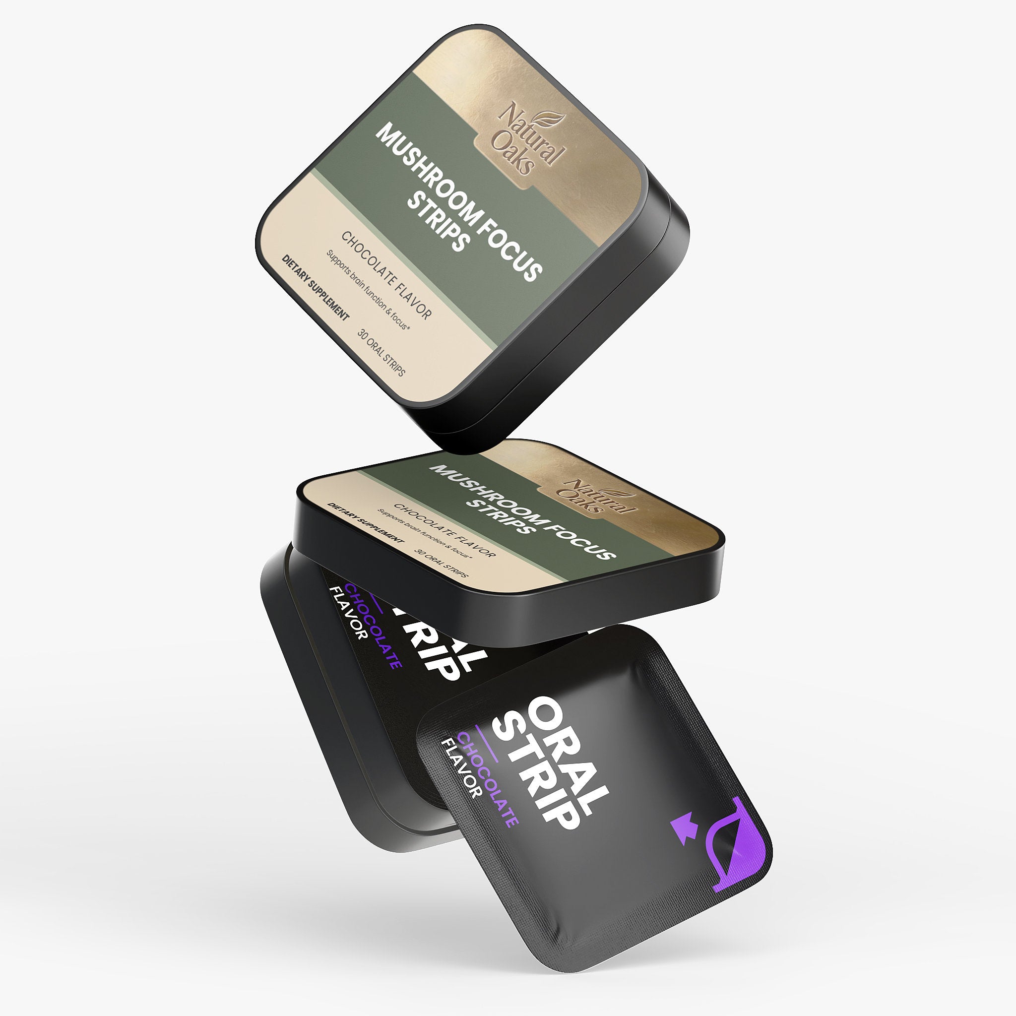 Mushroom Focus Strips – Functional Mushroom Blend | NaturalOaks