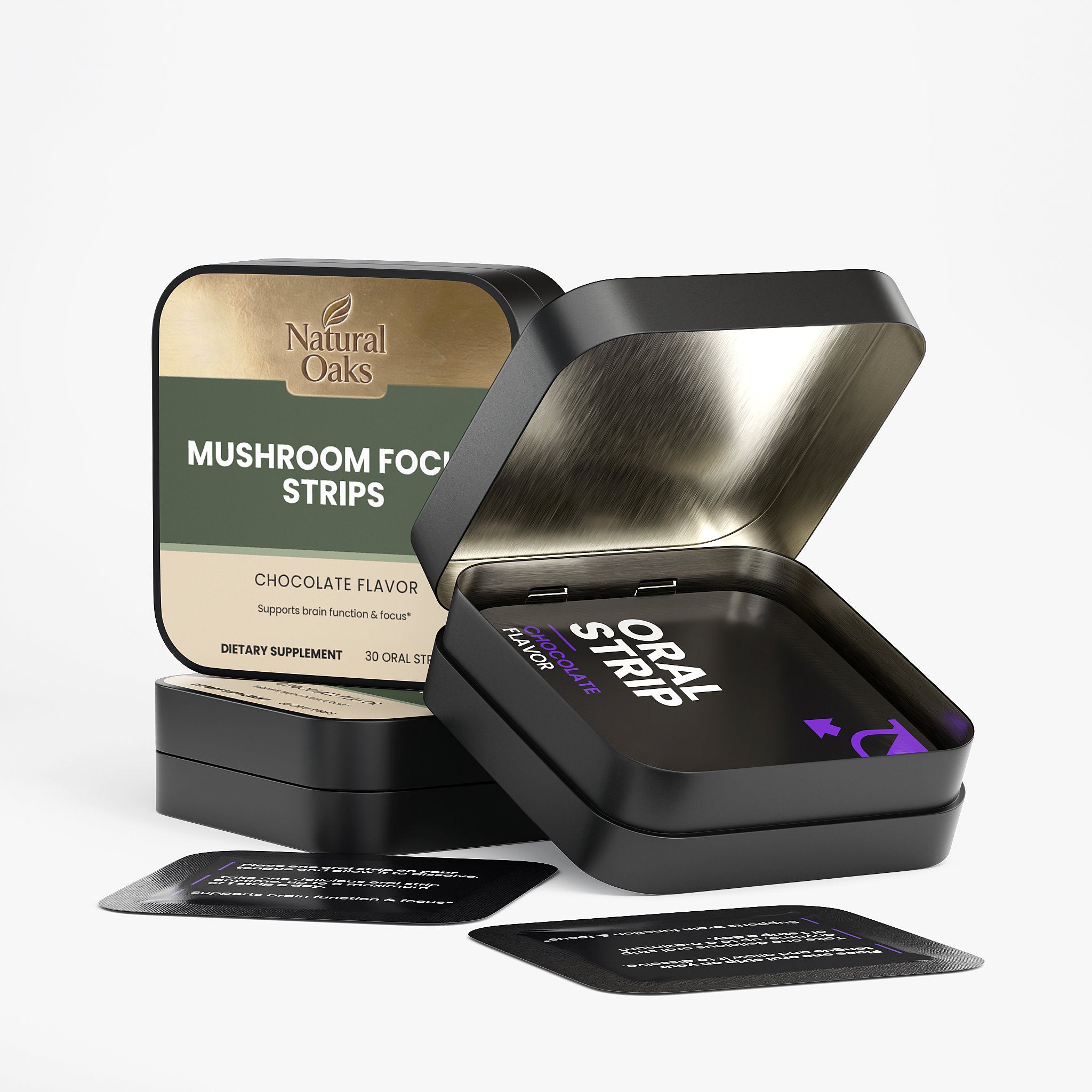 Mushroom Focus Strips – Functional Mushroom Blend | NaturalOaks