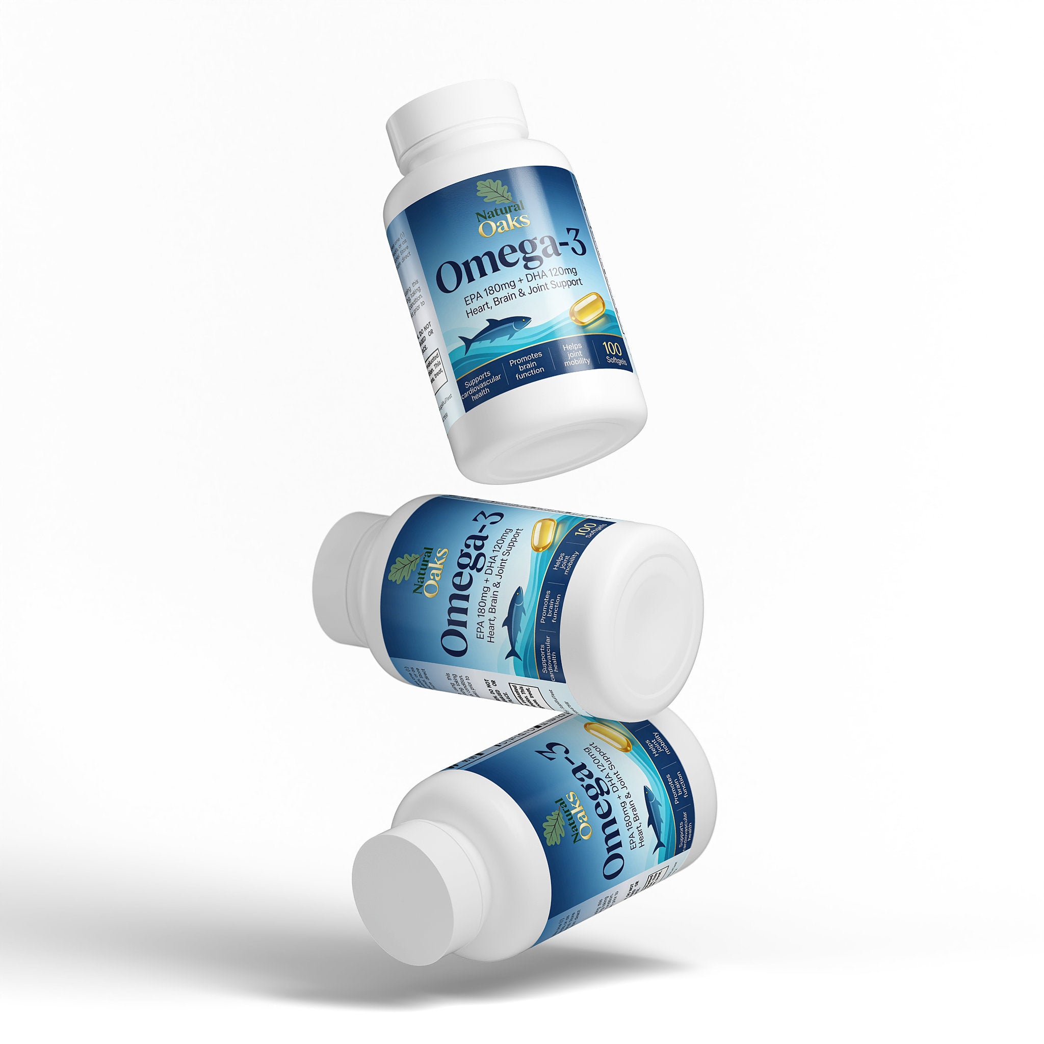 Omega-3 Fish Oil EPA 180mg DHA 120mg – Wellness | NaturalOaks