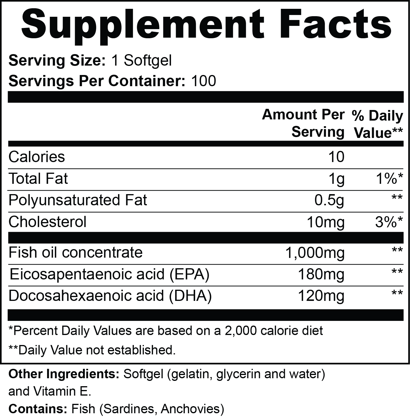 Omega-3 Fish Oil EPA 180mg DHA 120mg – Wellness | NaturalOaks